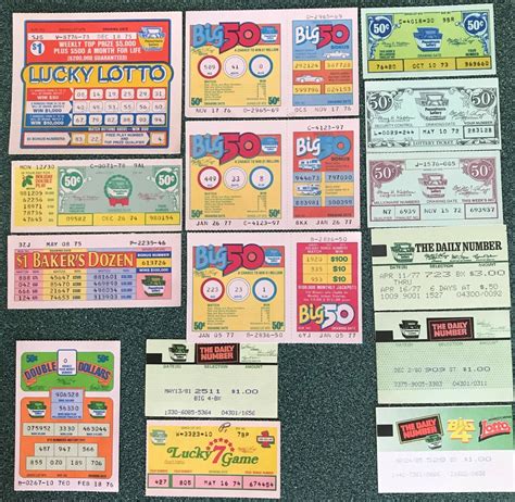 Vintage Lottery Tickets .